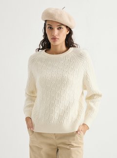 Cable-knit crewneck sweater | BD4621816