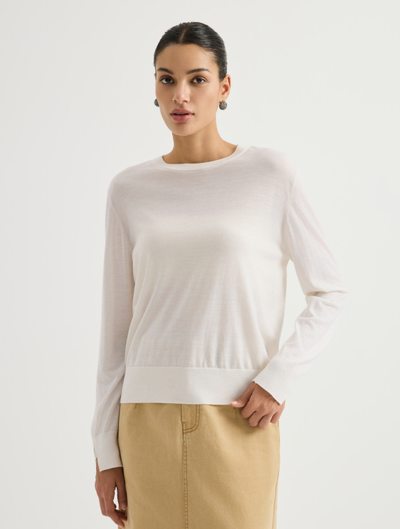 Crewneck knit sweater | BY3621740