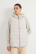 Hooded padded-front jacket — BY4621558