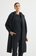 Long ribbed knit cardigan — BY4621743
