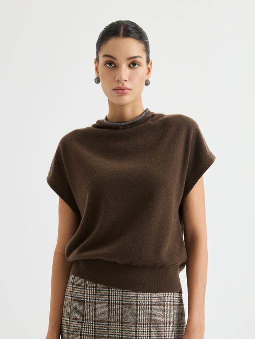 Relaxed short-sleeve knit top — BY4621755