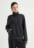 Button-neck knit pullover — KT7623969