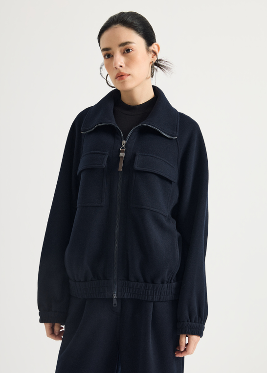 Pocket-front half-zip pullover — KT7624019