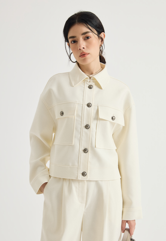 Button-front utility jacket