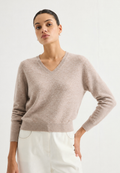 V-neck knit sweater | MZ62014