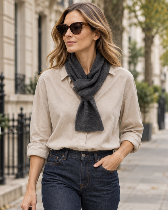 Long knit scarf