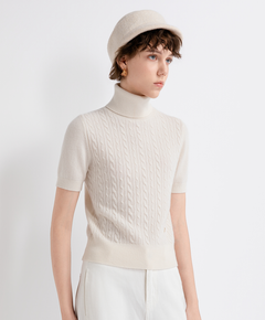 Cable-knit cashmere sleeveless top | TH662122