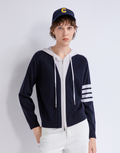 Tie-neck wool cardigan | TH862021