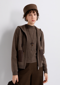 Patch-pocket knit cardigan — TY862141