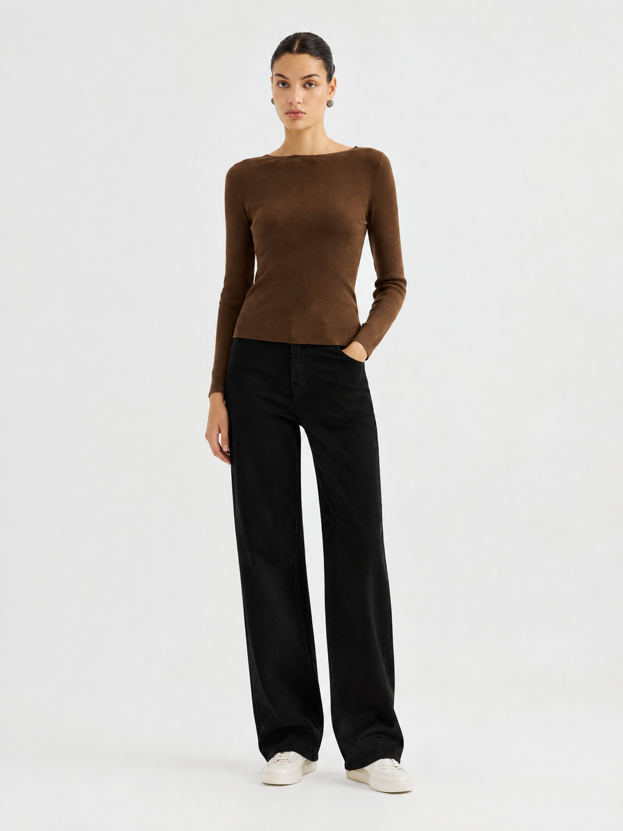 Wool crewneck sweater