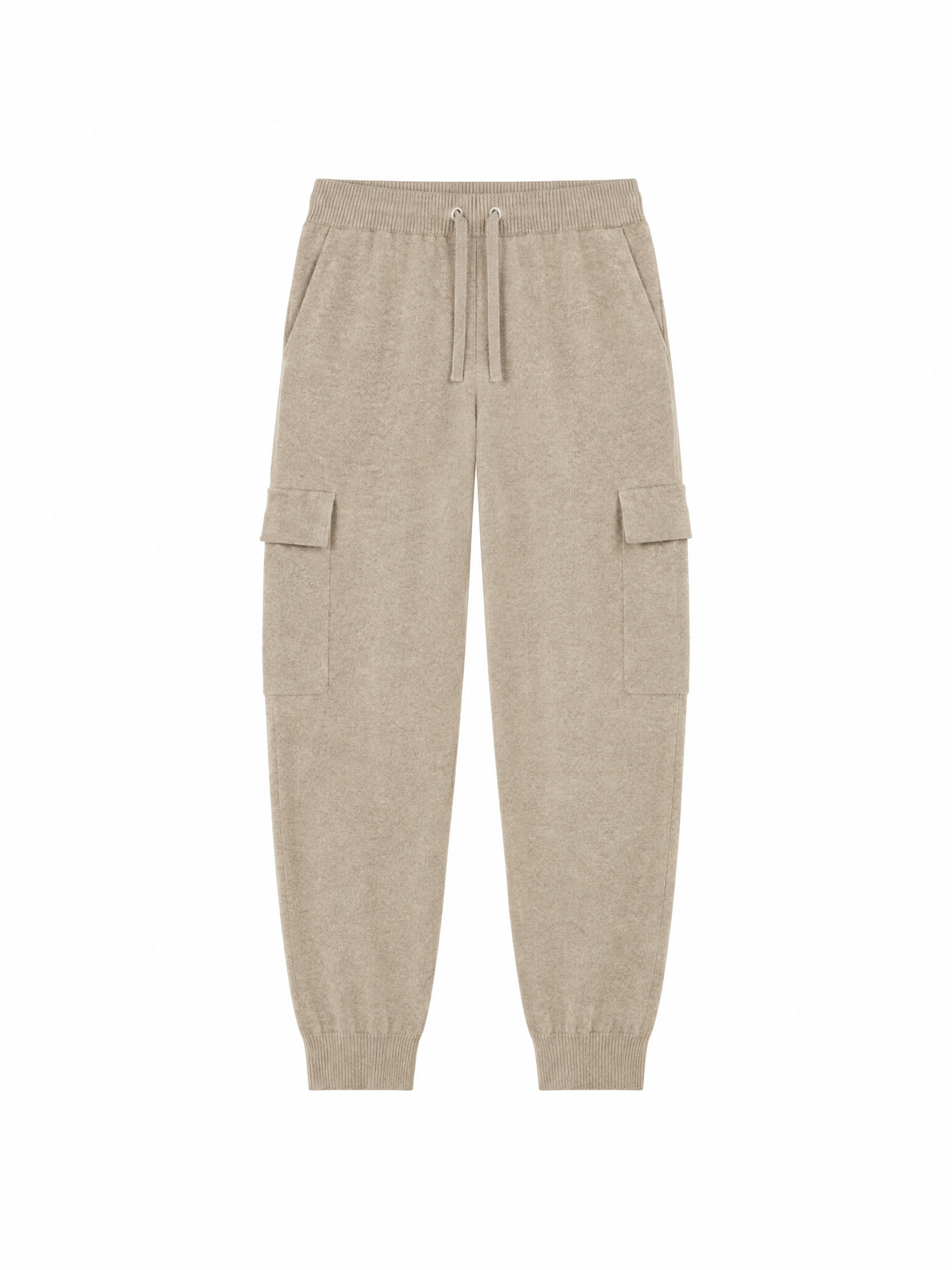 Cashmere knit jogger pants — Flat-lay view