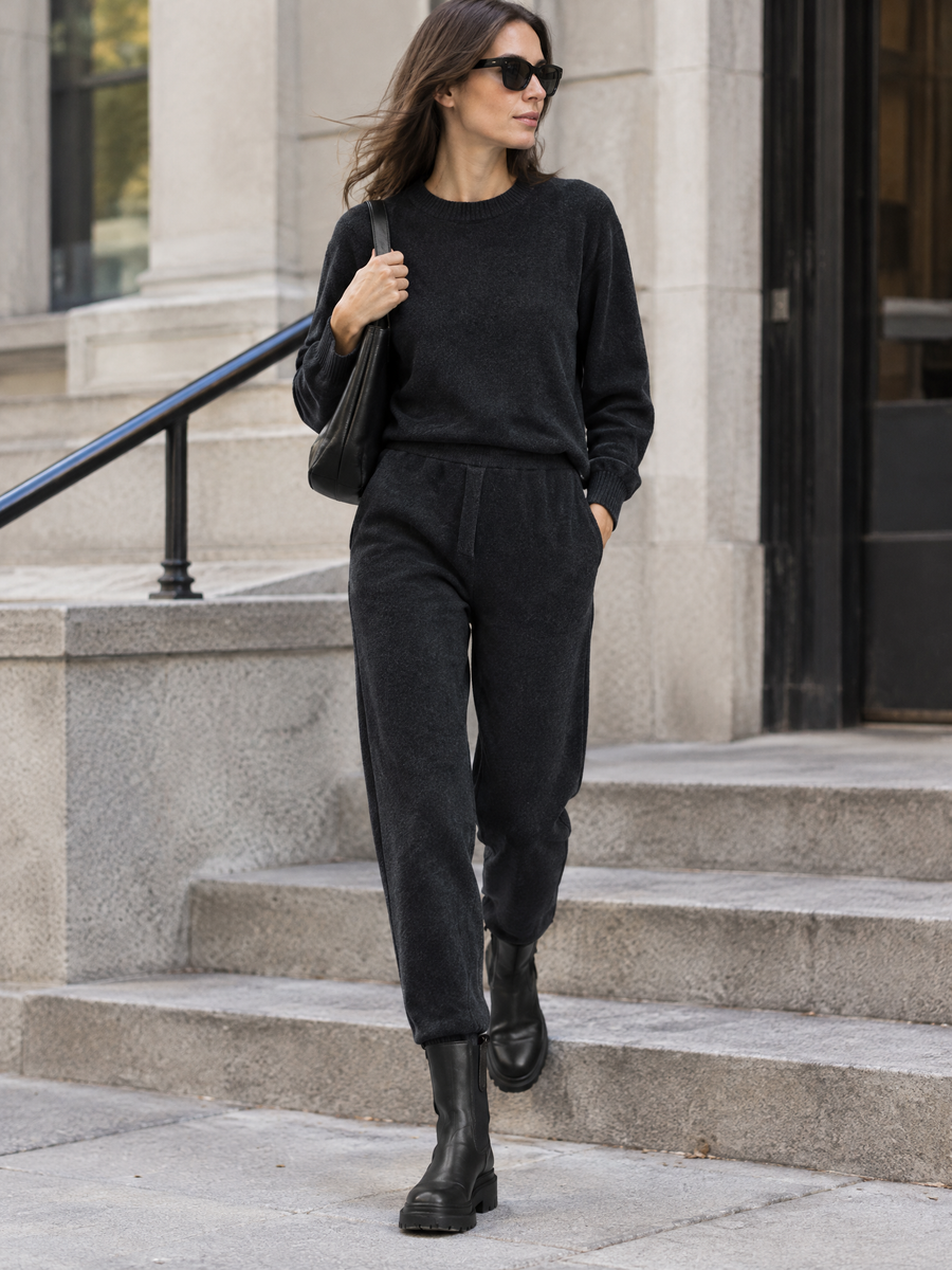 Knit jogger pants
