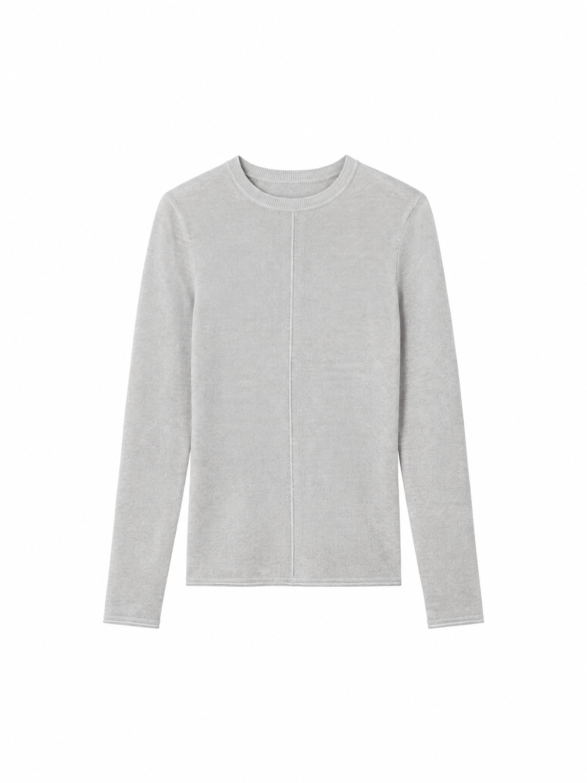 Crewneck knit sweater — Flat-lay view