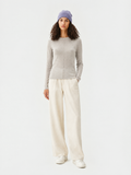 Crewneck knit sweater — Front view
